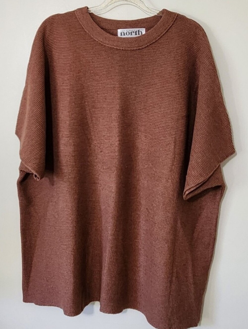 One Eleven North Oversized Dolman Sleeve Top Minimalist Earthy Granola Girl XL